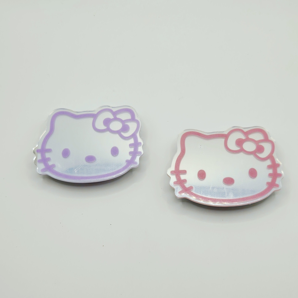 Hello Kitty Pink or Purple Mirrored Phone/Kindle Grips